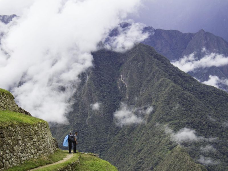 Inkastígurinn til Machu Picchu í Perú
